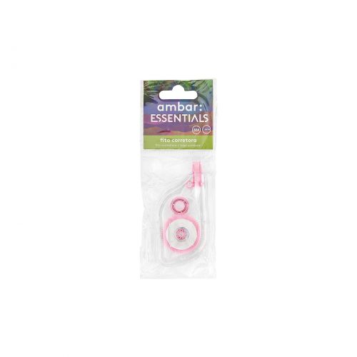 Fita Corretora 5mmx8m Ambar Rosa , Ambar , 6160200570016 , 5601199188323